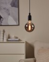 Eglo Connect-Z E27 Led G125 Røgfarvet Globe Dekorationspære Med Spiral Og Varmt Hvidt Lys