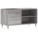  Hifi benk grå sonoma 85x38x48 cm konstruert tre