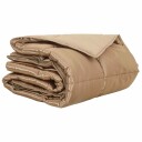 vidaXL Sommerdyne Gull 135 x 200 cm Sateng og mikrofiber