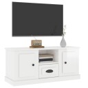 vidaXL TV-benk høyglans hvit 100x35,5x45 cm konstruert tre