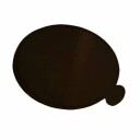 Kakeunderlag Med Håndtak Sort 8cm Pk/50 | Slikkepott.No