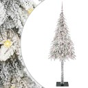  Juletre med 300 LED med stativ Hvit 210 cm PE og stål