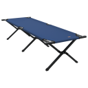 Sammenleggbar camping seng Blå 193 x 69 x 45 cm Oxford stoff
