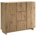 vidaXL Serviesskap Artisan eik 85,5 x 31 x 75 cm Konstruert tre