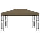 vidaXL Paviljong 3x4 m taupe stoff