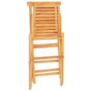 vidaXL Klappstoler 6 stk 47x63x90 cm heltre teak