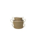 ferm LIVING Verso oppbevaringskurv 2 deler Off-white