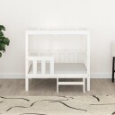 Vidaxl Hundeseng Hvit 95.5X73.5X90 cm Heltre Furu