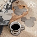 Disney Mickey Mouse glassbrikker lysegrå 4 pk