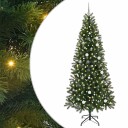  Kunstig juletre med 300 LED med stativ grønn 240 cm PE og PVC