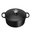 Le Creuset Signature Rund Gryte 24 cm 4,2 L Svart Matt
