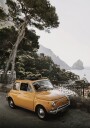 Little Orange Car in Capri Portrait Plakat Plakat / 100x150cm