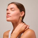 Enamel Marissa Øredobber 18 kt. Gullforgylt sølv E398G - Dame - 925 sterling silver