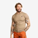 Revolutionrace Herre Overdeler T skjorter Mission Logo Slim Fit T shirt Herre Rusty Orange XL