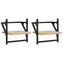  Vegghyller med stenger 2 stk sonoma eik 30x25x30 cm 8721012045682