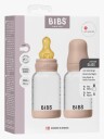 BIBS Slow Flow Glass Tåteflaske Latex 2-Pakk 120 ml Blush