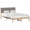  Sengestamme Brun og taupe 160 x 200 cm Heltre furu