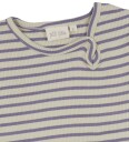 Petit Piao Kjole   Rib   Modal   Dusty Violet/Dark Off White   Petit Piao   1 år 80   Kjole Beige Lilla