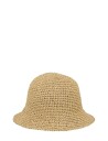 Becksöndergaard Solid Saverina Straw Hat   Beige   M/L