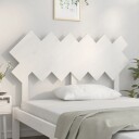 vidaXL Sengegavl hvit 132x3x81 cm heltre furu