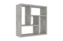 Vegghylle betonggrå 45,1x16x45,1 cm sponplate  