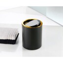 Kleine Wolke Golden Clap søppelbøtte, 5 liter, sort/gull