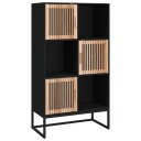 vidaXL Highboard svart 70x35x125 cm konstruert tre