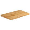  Bordplate 50x40x2,5 cm naturlig kant heltre mango