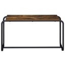 vidaXL TV benk 80 x 35.5 x 42 cm Røkt Eik Konstruert tre