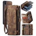 iPhone XR Caseme 2-i-1 Multifunksjonell Lommebok-deksel Brun