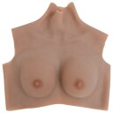 vidaXL Silikonbryst B-cup Lysebrun 4012216