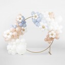 Partydeco Ballongsett Hvite Blomster KBN1