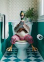 Pajama Duck Selfie Plakat / 21x30