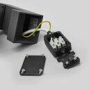Lucande Utendørs LED-vegglampe Olesia med bevegelsessensor