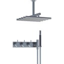 Vola 5474R-051A Dusjtermostat, med hode- og hånddusj, sort matt