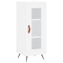 vidaXL Skjenk hvit 34,5x34x90 cm konstruert tre