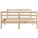  Sengeramme med hodegavl 135x190 cm heltre furu 3306635