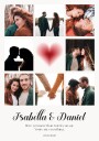 Personalized Couple Photo Collage Plakat Plakat / 40x50cm