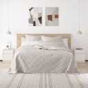 vidaXL Nattbord 2 stk 40x31x50 cm heltre furu hvit