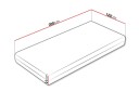 Arigna Fjærmadrass 120x200 cm -
