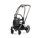 CYBEX Ny! Cybex Barnevogn Platinum Line EPriam Travelsystem  Deep Svart/chrome Brun
