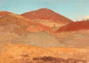 Drawing Hilly Landscape Autumn By Frederic Edwin Church Plakat Plakat / 100x150cm