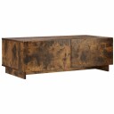 vidaXL Kaffebord Røkt Eik 102 x 50,5 x 35 cm Konstruert tre