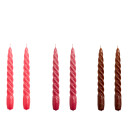 Hay Twist Candle lys 20 cm dark punch