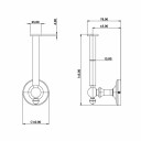 Tapwell Classic Ta234 Reserverullholder Oksiderende Messing
