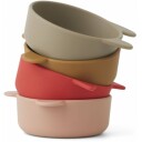 Liewood Iggy Silikonskåler 4 pk   Rød/Rosa multimix