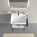 Duravit DuraSquare Metallkonsoll 600 mm, til servant 235360, Sort Matt