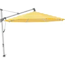 Glatz Sombrano S+ fritthengende parasoll 400 cm anodisert aluminium Kat.5 624 Yellow Stripe