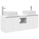 vidaXL Baderomsskapsett 3 stk. Hvit 53 x 35 x 63 cm Konstruert tre