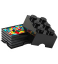 LEGO STORAGE Lego Storage Brick 6   Black   ONE SIZE